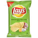 Lays Potato Chips - American Style Cream & Onion Flavour,78gm (Weight May Vary)